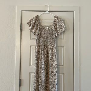 Pinkblush maternity size small green/coral floral maxi dress